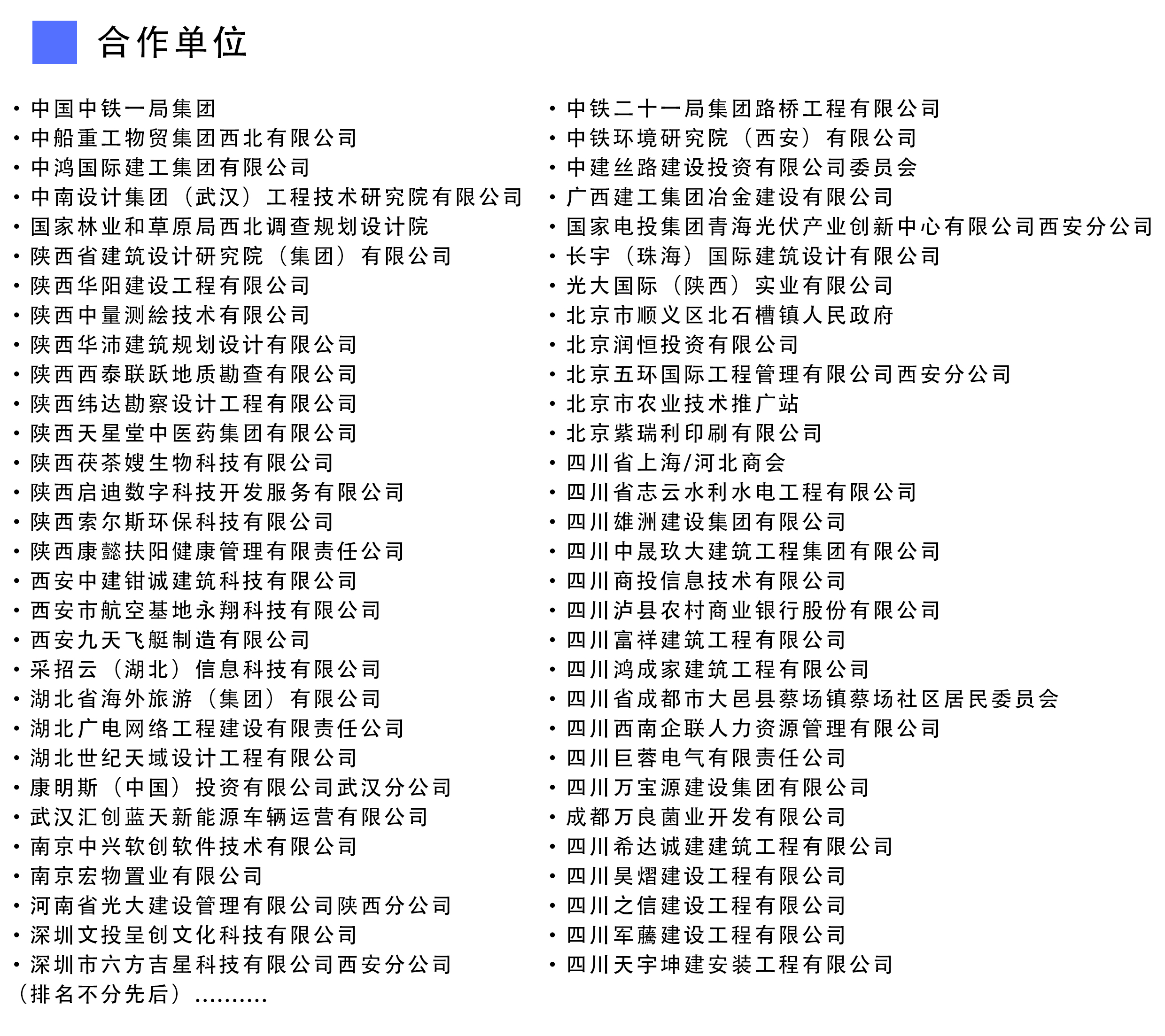 合作单位